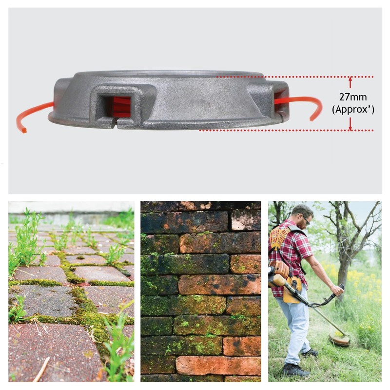 SPARES2GO Brushcutter Strimmer Head compatible with Honda Line Blade Replacement