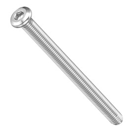 METALLIXITY Flat Head Hex Socket Cap Screws Bolts(M8-1.25x100) 6Pcs, 304 Stainless Steel Hex Socket Furniture Bolts Countersunk Screws - for Furniture Woodworking Project, Silver Tone