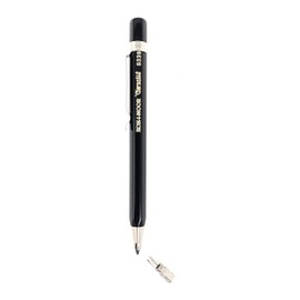 KOH-I-NOOR Versatil 5228 - Set of 2, Metal Mechanical Pencils with Sharpener, Lead 2mm - black