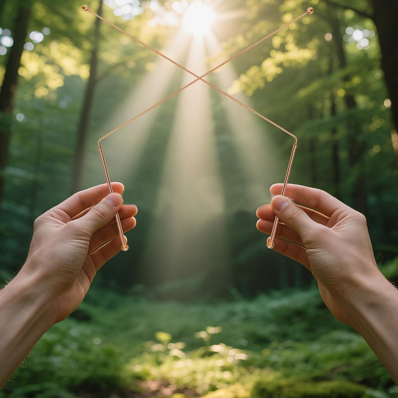 Pack of 2 Dowsing Rods, Energy Rods, Spiritual Probe Rod,
