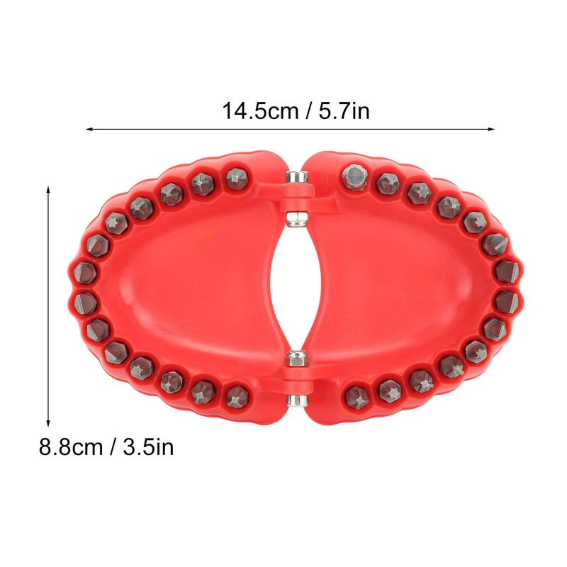 Denture Drill Bit Holder, Denture Drill Bit Organizer Denture Screwdriver