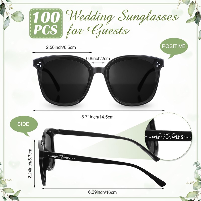 Kanayu Wedding Favors for Guests 100 Pair Wedding Party Sunglasses