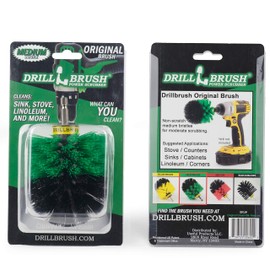Drillbrush Kitchen Cleaning Supplies - Household Cleaners for Drill - Home Kitchen Scrubbing - Stove Cleaning Tool - Oven Door Cleaner - Pots and Pans Scrubber - Frying Pan Scrubber - Sink Scrub Brush