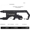 Famstar Keychain Multi-tool 3Pack Metal Pocket Tool Portable No rust