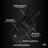 Classic Line Men's Motorcycle Gloves - High-Quality Genuine Leather, Reinforced