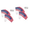 Sosoport 2sets American Flags Hand Waving Mini Usa Flag 14x21cm