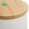 COM-FOUR® 3X Ceramic Storage containers - Storage Box with Bamboo