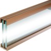 Walnut Tone - 4 Foot Plastic Sliding Door Track