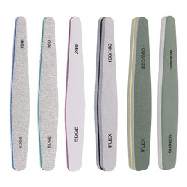 Limas de Bloque de Uas Lavables, 6 Piezas Doble Cara Lima de Uas Profesional para el Cuidado Del Arte de Uas                                          