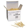 Chenille Kraft 369001 Flat Wood Toothpicks, Natural Wood Color, 2500/Pack