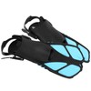 1 Pair Adjustable Diving Fins Soft TPR Open Heel Long