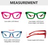 Eyekepper Reading Glasses Metalless Screwless Spring Hinges Cat-Eye 6 Pack