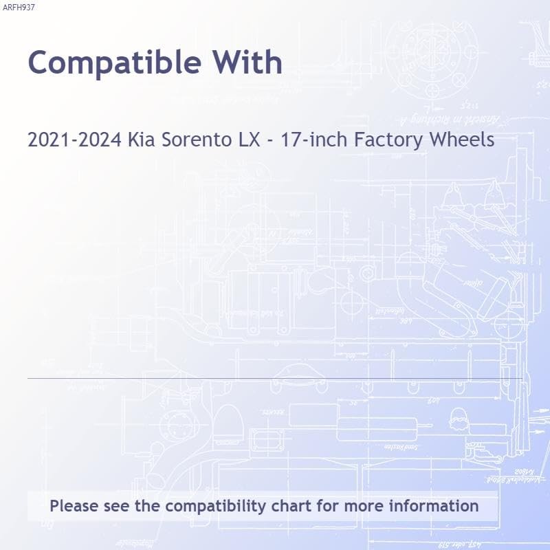 Set of 4 17" 5 Spoke Snap-On Wheel Skins for