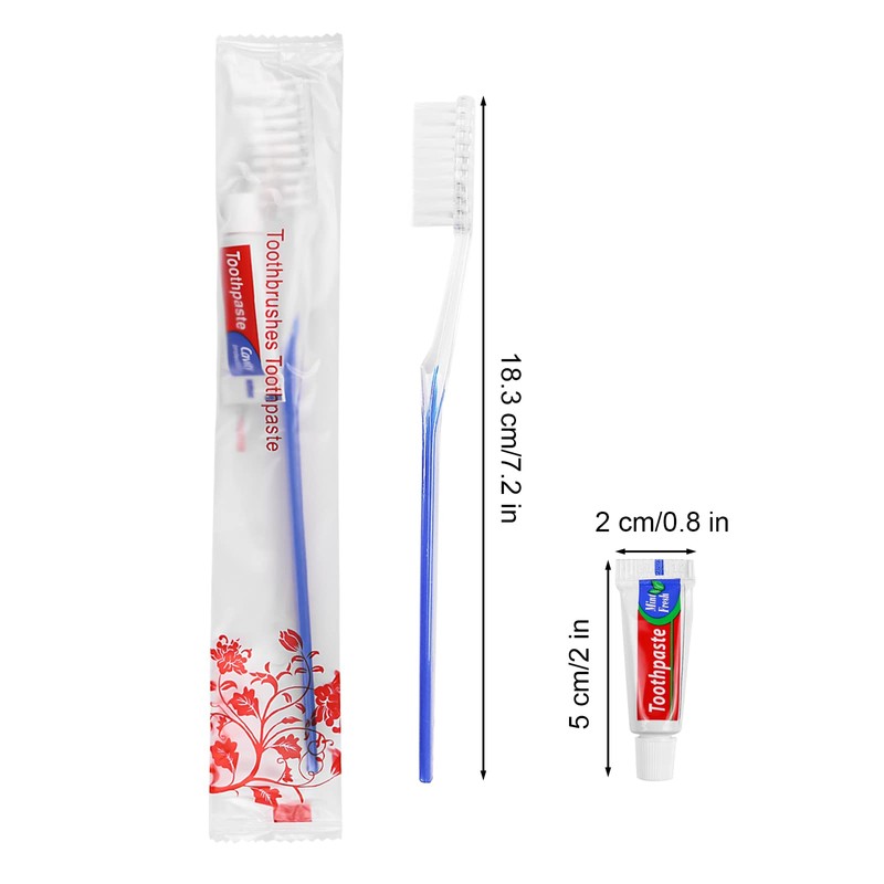 Xuezoioy Travel Toothbrushes Kit,20Pcs Travel Toothbrush Set Disposable Toothbrushes with