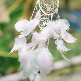 HUATEEN White Feathers,200 PCS Feathers for Crafts Natural Goose Feathers Decorations Feathers for DIY Dream Catchers Hats Costume Millinery Home Party Decor Wedding Decorations 5-8CM