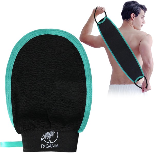 R'GANIA Exfoliating Glove & Back Scrubber - Moroccan Skin Exfoliator