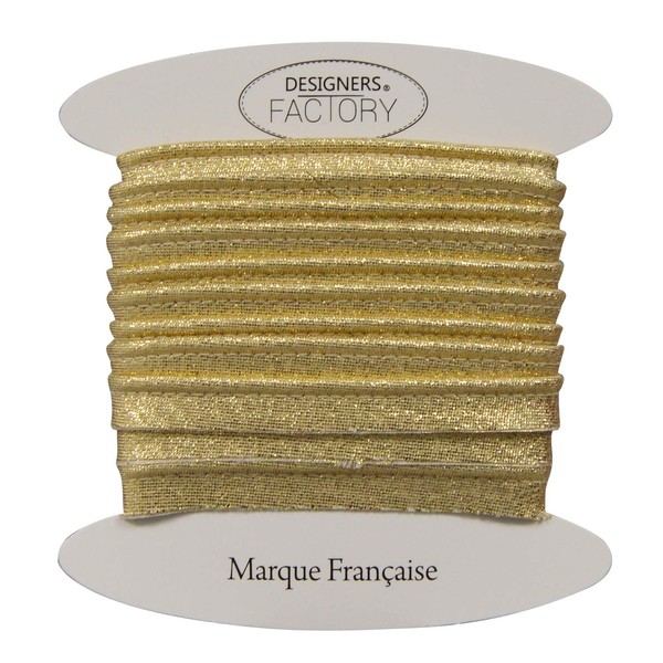 designers-factory Gold Lurex Piping - enhances All Your Creations -