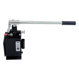 Single Acting Hydraulic Hand Pump 1.5 CID 1-Quart Capacity Hydraulic Piston Hand Pump with Release Knob Suitable for Single-Acting Cylinders