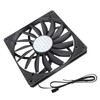 140mm 4 Pin PWM Case Fan Ultra Thin 15mm 1100RPM