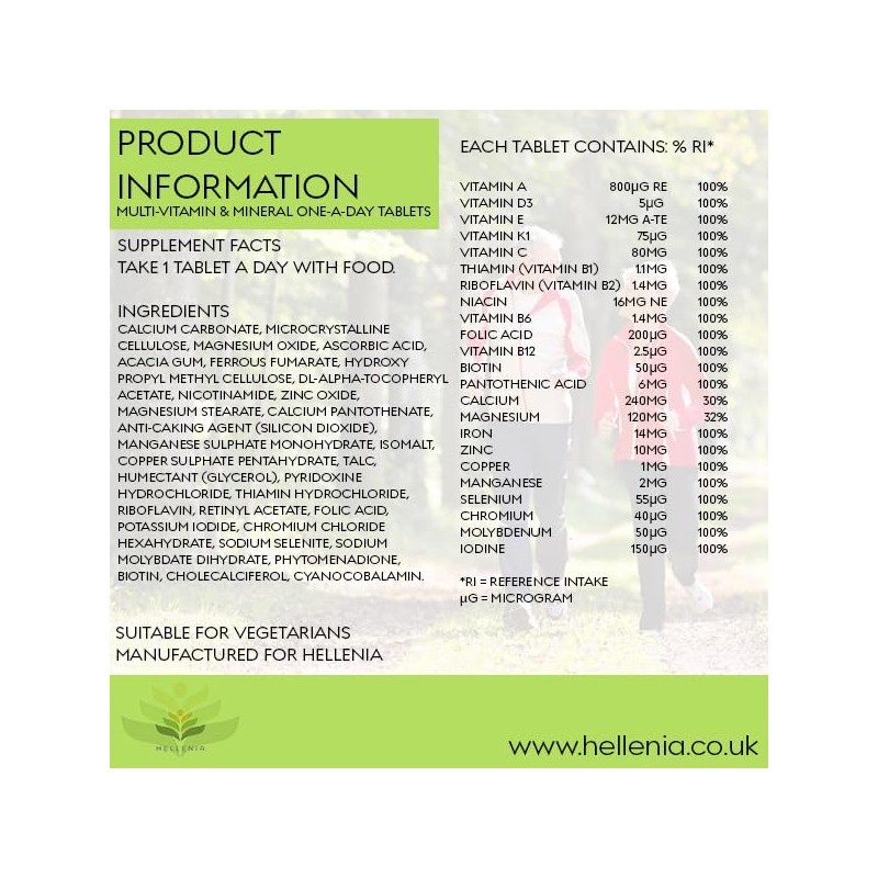 Multi Vitamins and Minerals (One a Day) - 90 Tablets