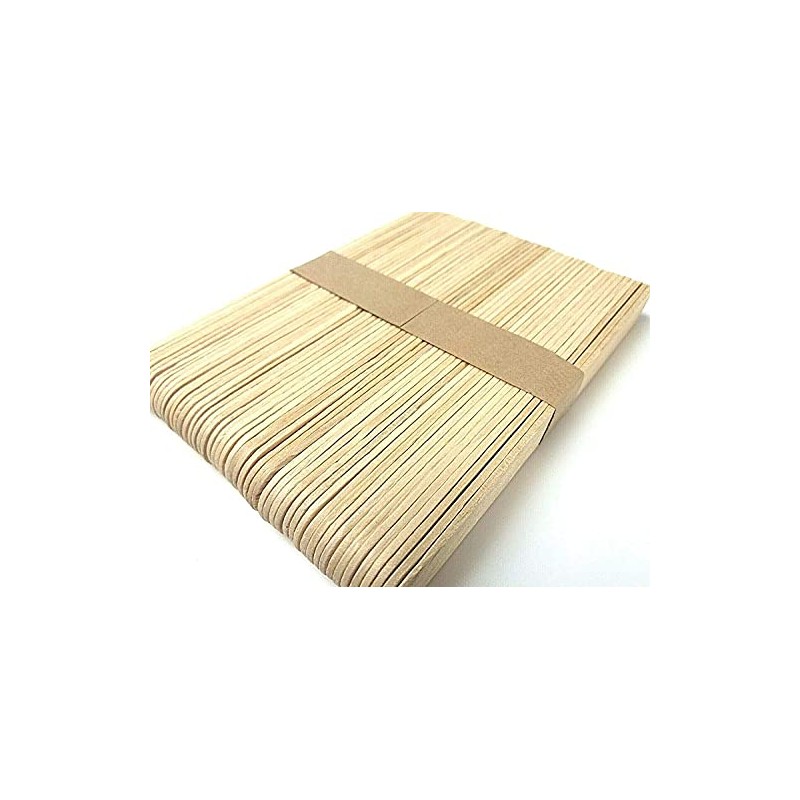 Pack Of 100 Plain Jumbo Sized Wooden Art & Craft