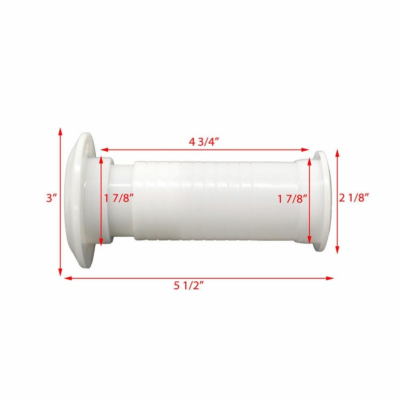 Boat Thru Hull Scupper 0343DP | Adjustable 1 7/8 Inch