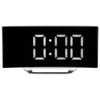 Digital Alarm Clock Mirror Smart Light Sensing Curved Screen LED