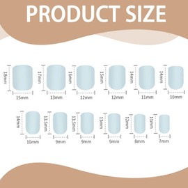 Pack of 24 Soft Gel Press On Nails Press On Nails Short Artificial Fingernails for Nail Extensions Natural and Comfortable to Wear