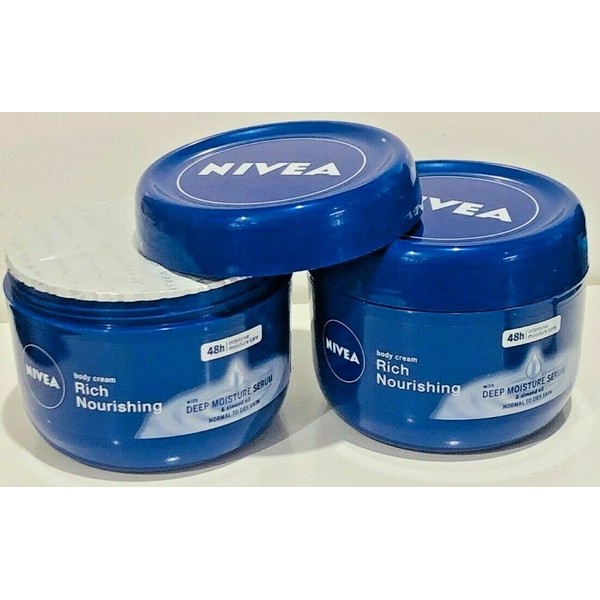 Nivea Rich Nourishing Deep Moisture Serum Body Cream Normal to Dry 250 ML 2 PACK