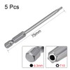 TA-VIGOR 5Pcs T10 Torx Head Screwdriver Bits 1/4 Inch Hex