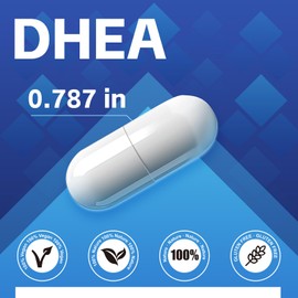 VPKIN VPKIN DHEA Supplement 50 mg for Men & Women,Max Strength, Micronized Grade for Better Absorption,Immune Support,Non-GMO, Gluten Free,120 Capsules