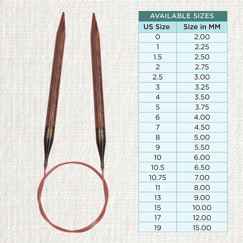 KnitPro Ginger Circular Needle 120cm 9.00mm - 3pcs