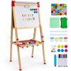 VEVOR Art Easel for Kids, 3-in-1 Wooden Double-Sided Kid's Art