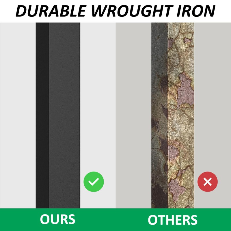 LOVMOR 2 Pack 2 Step Hand Rails for Outdoor Steps,