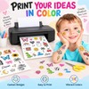 8 Sheets Printable Temporary Tattoo Paper for INKJET PRINTER, Vibrant