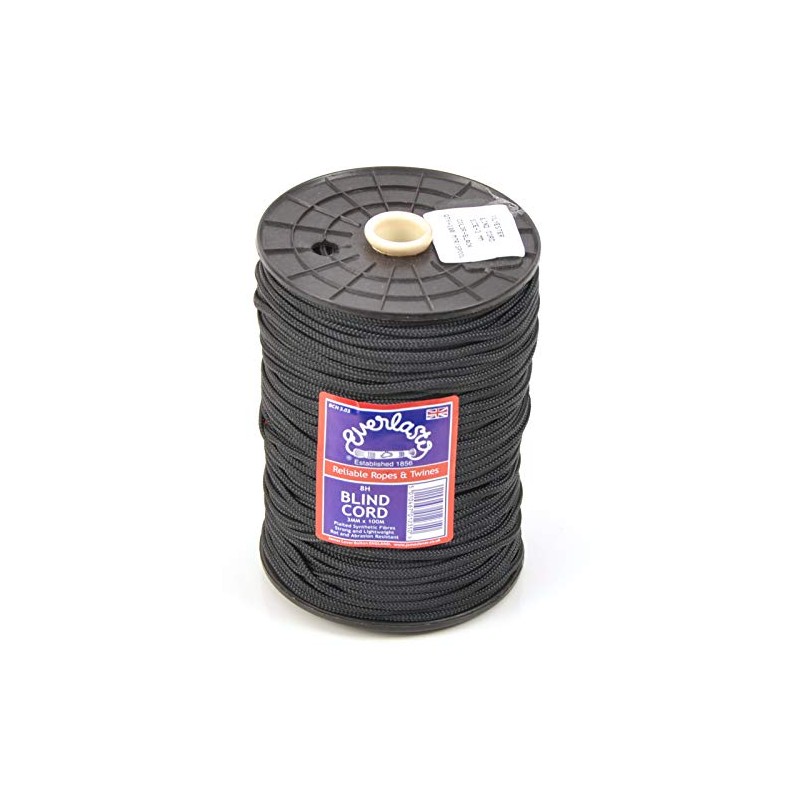 Everlasto Black Nylon Blind Cord - 1.5mm x 100M