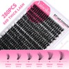 Yaiseiko Lash Clusters 60D Wispy 10-20mm Essential Volume Cluster Eyelash