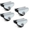 Design61 4 x Box Stand Castors Bed Box Castors Furniture