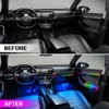 Acrylic Interior Car LED Lights with Remote and Wireless APP