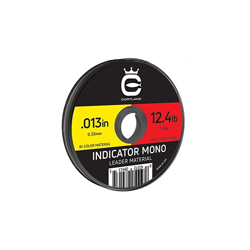 (.33cm / 5.6kg, Yellow/Red) - Cortland Indicator Mono