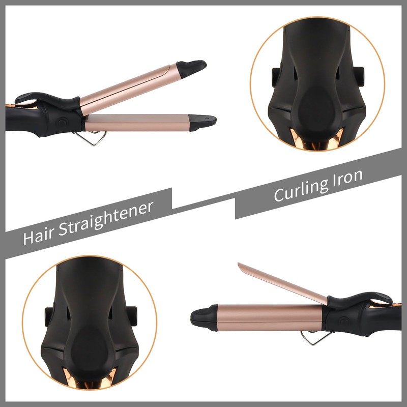 AmoVee Travel Curling Iron 1 inch, Dual Voltage for Europe