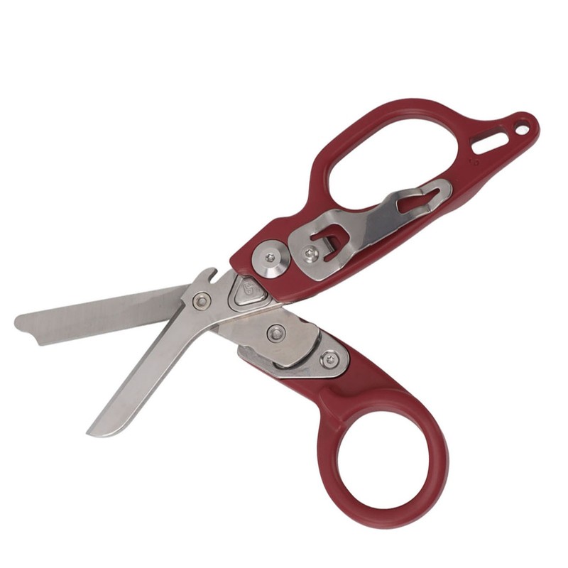 Emergency Response Shears Aluminum Alloy Multifunction Foldable Shears for Indoor