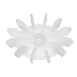 sourcing map 1 x 120 x 15 mm round shaft replacement plastic 12 wheel motor fan shovel