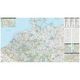 Philip's Germany & Netherlands Road Map (Philip's Sheet Maps)
