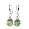 Sterling Silver earrings Green