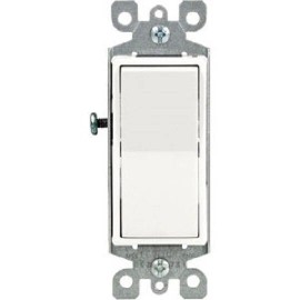 Leviton (2)-Leviton Residential 15A White Grounded 4-Way Electric Switch 042-05604-02W