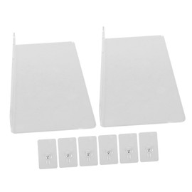 ORFOFE 2pcs Acrylic Floating Shelf Wall Mounted Flowerpot Rack for and Decor for Displaying Antiques Artwork and Plants Any Room