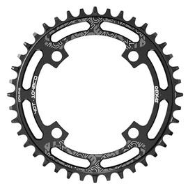 104mm BCD Narrow Wide Tooth Round Bicycle Chainring 40T 42T 44T 46T 48T 50T 52T CNC Machined Alloy Fits 8 to 12 Speed Chains (40T Round Chainring)