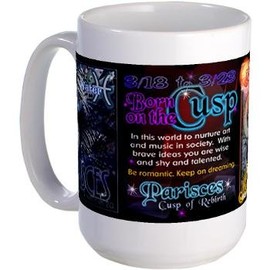 Valxart Pisces-Aries Cusp Lg Mug 15 Oz Zodiac Astrology Born March 18-23