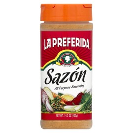 La Preferida All-Purpose Sazón (Bold Mexican Seasoning) with Paprika, Garlic & Onion – Great for Meat, Grilled Veggies, Soups & Stews, Vegan-Friendly, 8oz